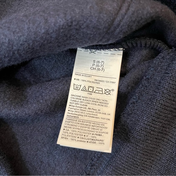 NWT OLD NAVY Navy Blue Button Cardigan (Small (6-7) - Picture 3 of 4